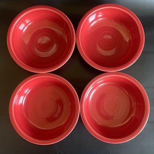 Homer Laughlin HLC Fiesta Fiestaware Red Bowls Set